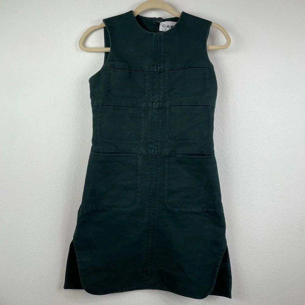 CARVEN Dexter Shift Dress in Green Size 34 - Picture 11 of 11
